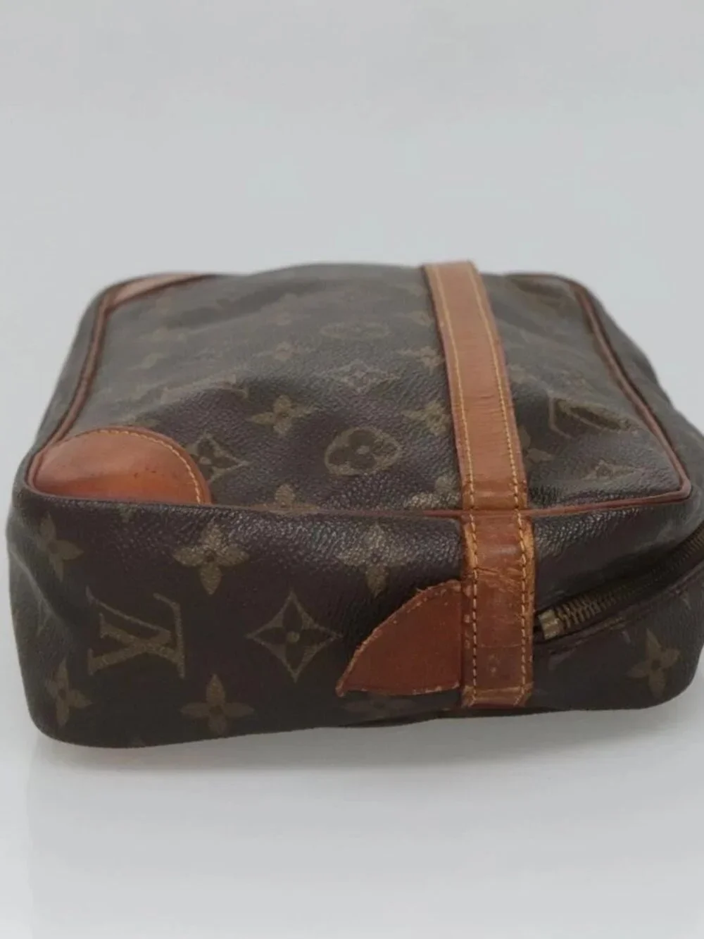 LOUIS VUITTON Monogram Compiegne 28 Clutch Bag M51845 LV Auth